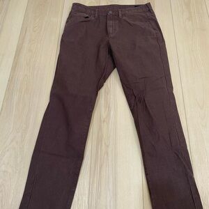 Bonobos Brown Slim Taper Chino Pants Men 31x30 Flat Front Cotton Business Casual